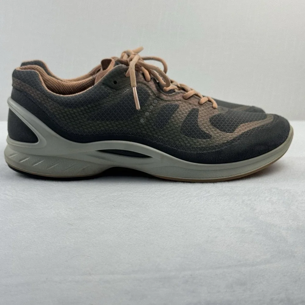 ECCO Biom Fjuel Racer Cross Trainer Sneakers Dark Shadow Peach Womens EU 38 US 7 - Picture 5 of 11
